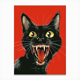 Black Cat 48 Canvas Print