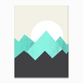 Pastel Mountains IV Canvas Print
