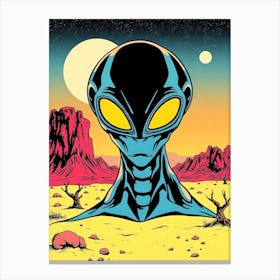 Alien In The Desert Canvas Print