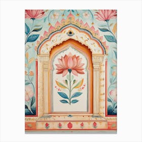 Indian Lotus Painting Canvas Print