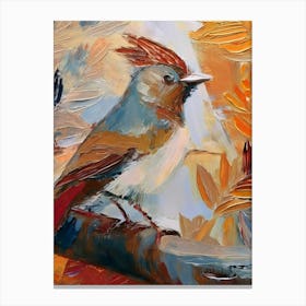 Bird On A Branch 2 Canvas Print