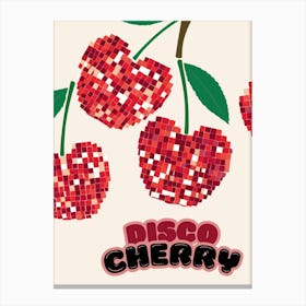 Disco Cherry Canvas Print