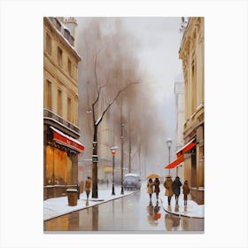 Paris In The Rain. 1 Canvas Print