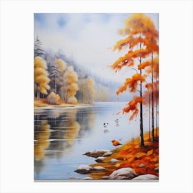 Autumn By The Lake2. Canvas Print