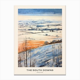 The South Downs England 2 Poster Canvas Print