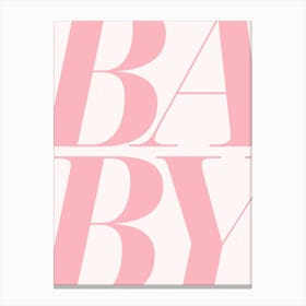 Baby Logo Canvas Print