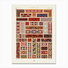 Middle Ages Pattern, Albert Racine (7) 1 Canvas Print