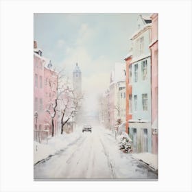Dreamy Winter Painting Copenhagen Denmark 7 Canvas Print