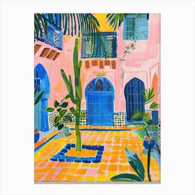 Courtyard In Morocco 1 Canvas Print