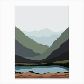 Lake And Mountains Canvas Print