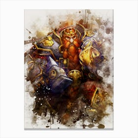 Magni Bronzebeard World Of Warcraft Canvas Print