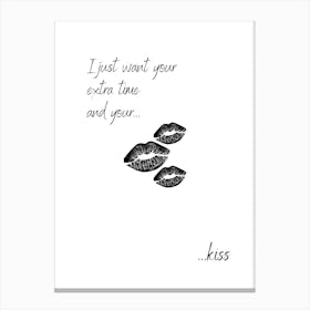 Kiss Canvas Print