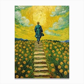 Man On A Path Canvas Print