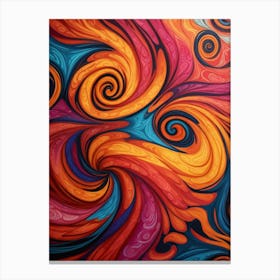 Abstract Swirls Canvas Print