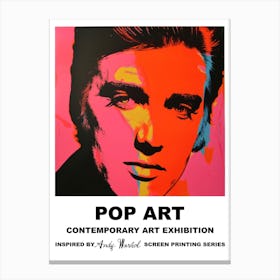 Poster Elvis Pop Art 3 Canvas Print