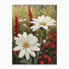 Daisies In The Meadow 12 Canvas Print