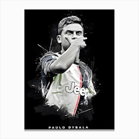 Paulo Dybala Football Canvas Print