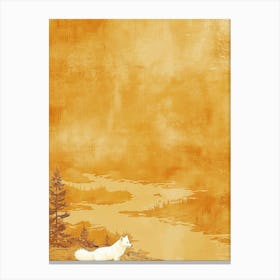 Fox In The Woods 1 Canvas Print