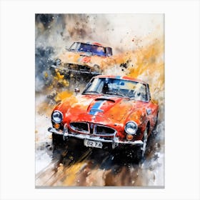 Car racing sport Canvas Print