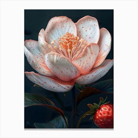 Strawberry Flower Canvas Print