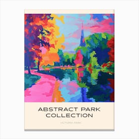 Abstract Park Collection Poster Victoria Park London 3 Canvas Print