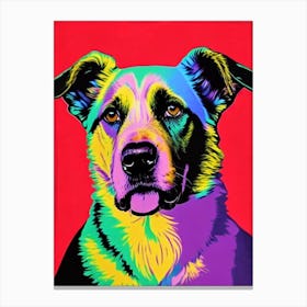 Belgian Tervuren Andy Warhol Style dog Canvas Print