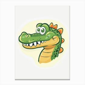 Alligator Head 1 Canvas Print