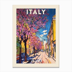 Trieste Italy 3 Fauvist Painting Travel Poster Canvas Print