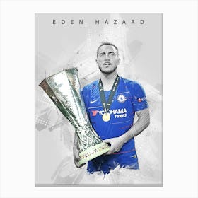 Eden Hazard Drawing Legend Canvas Print