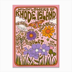 Rhode Island Wildflowers Canvas Print
