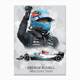 George Russell Mercedes 1 Canvas Print