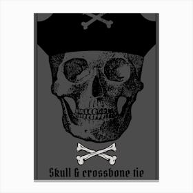 Skull and Crossbone Canvas Print