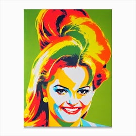 Claudia Cardinale Colourful Pop Movies Art Movies Canvas Print