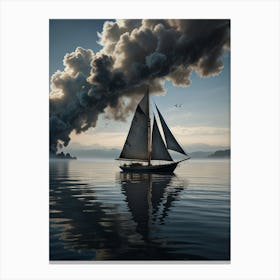 Sailboat On The Water Canvas Print