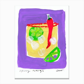 Spicy Margs Cocktail Canvas Print