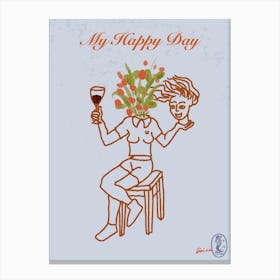 My Happy Day Canvas Print