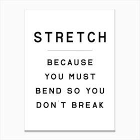 Stretch Gym Canvas Print