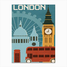 London Print Canvas Print