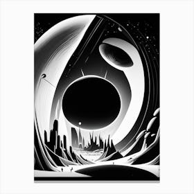 Cosmic Noir Comic Space Canvas Print