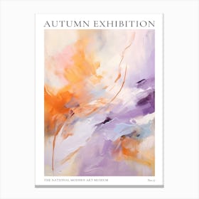 Autumn Exhibition Modern Abstract Poster 17 Canvas Print