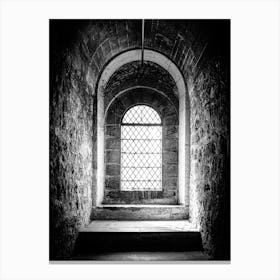 Beautiful light through an old medieval window // London Travel Photography Canvas Print