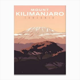 Kilimanjaro Print Mount Kilimanjaro Poster Tanzania Wall Art Canvas Print
