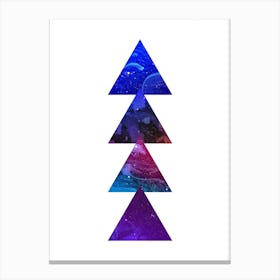 Triangular Marble Artwork 02 Canvas Print