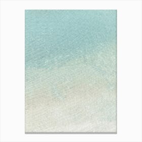 Clear Blue Pastel Coloured Water Canvas Print