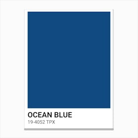 Ocean Blue Canvas Print