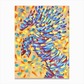 Blue Horse Canvas Print