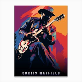 Curtis Mayfield Canvas Print