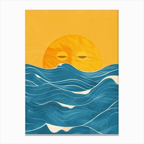 Sun Over The Ocean Canvas Print
