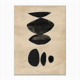 Black Stones Canvas Print