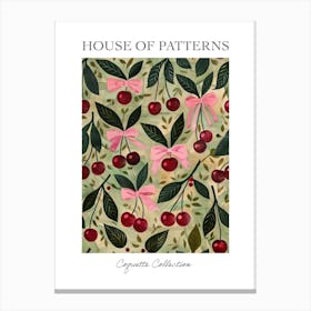 In My Bow Era 5 Pattern Poster Canvas Print
